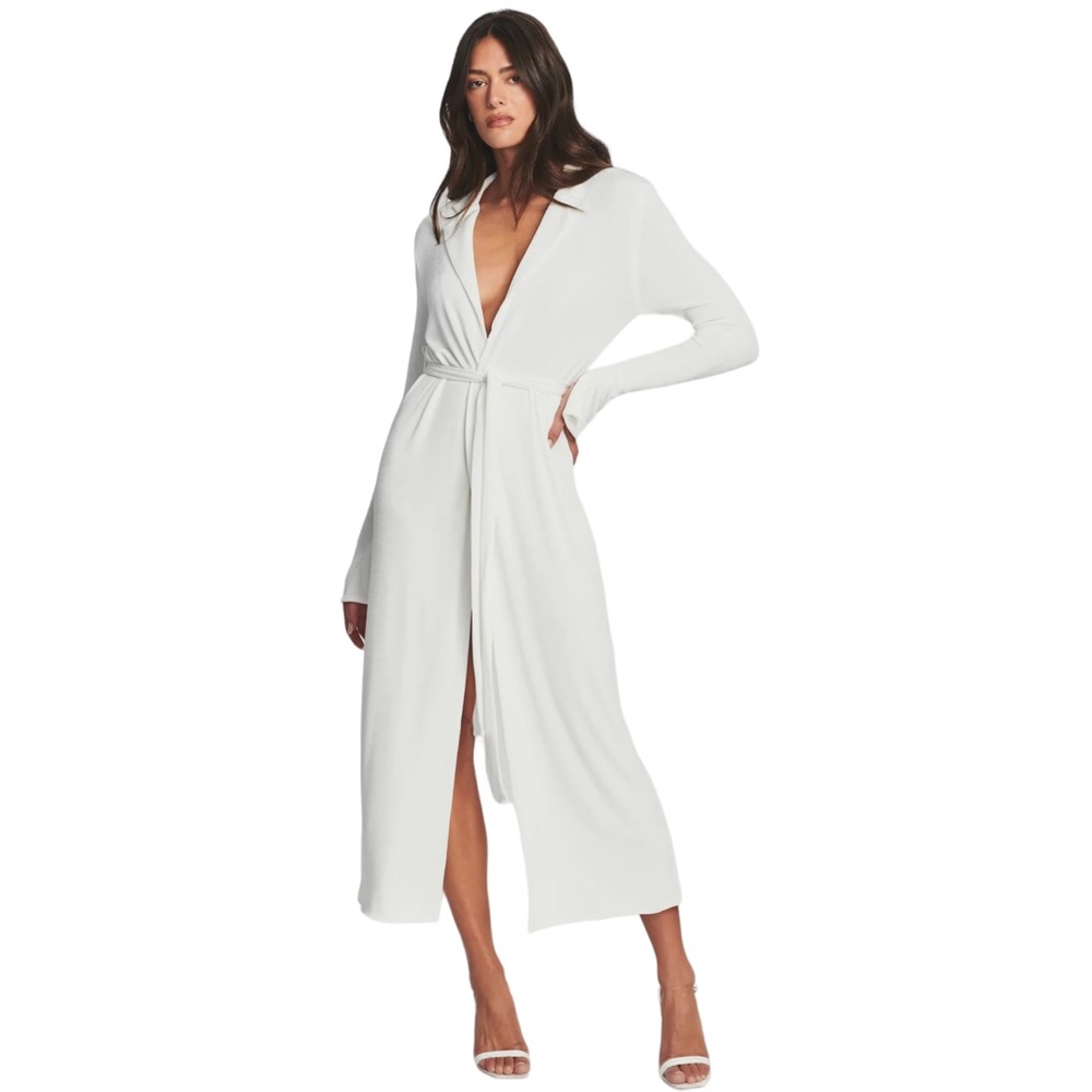 SER.O.YA White Long Sweater Dress